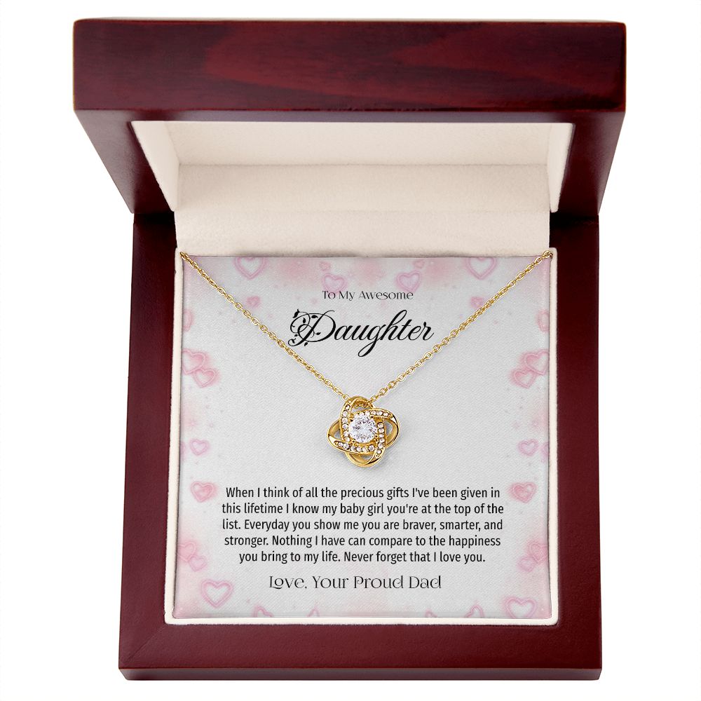 Awesome Daughter Precious Gift with Father Love Gift Box