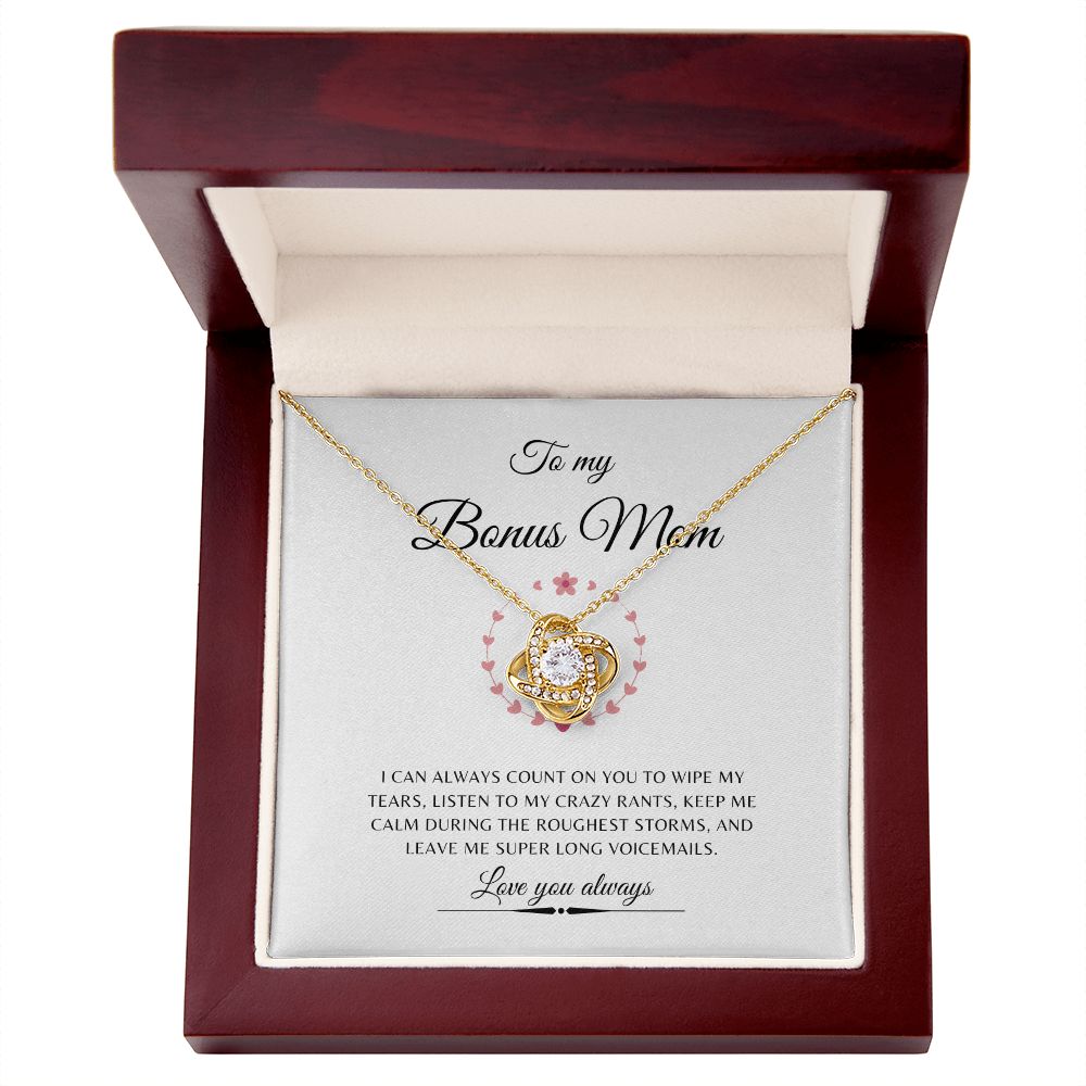 To My Bonus Mom Count On You Funny | Necklace Gift