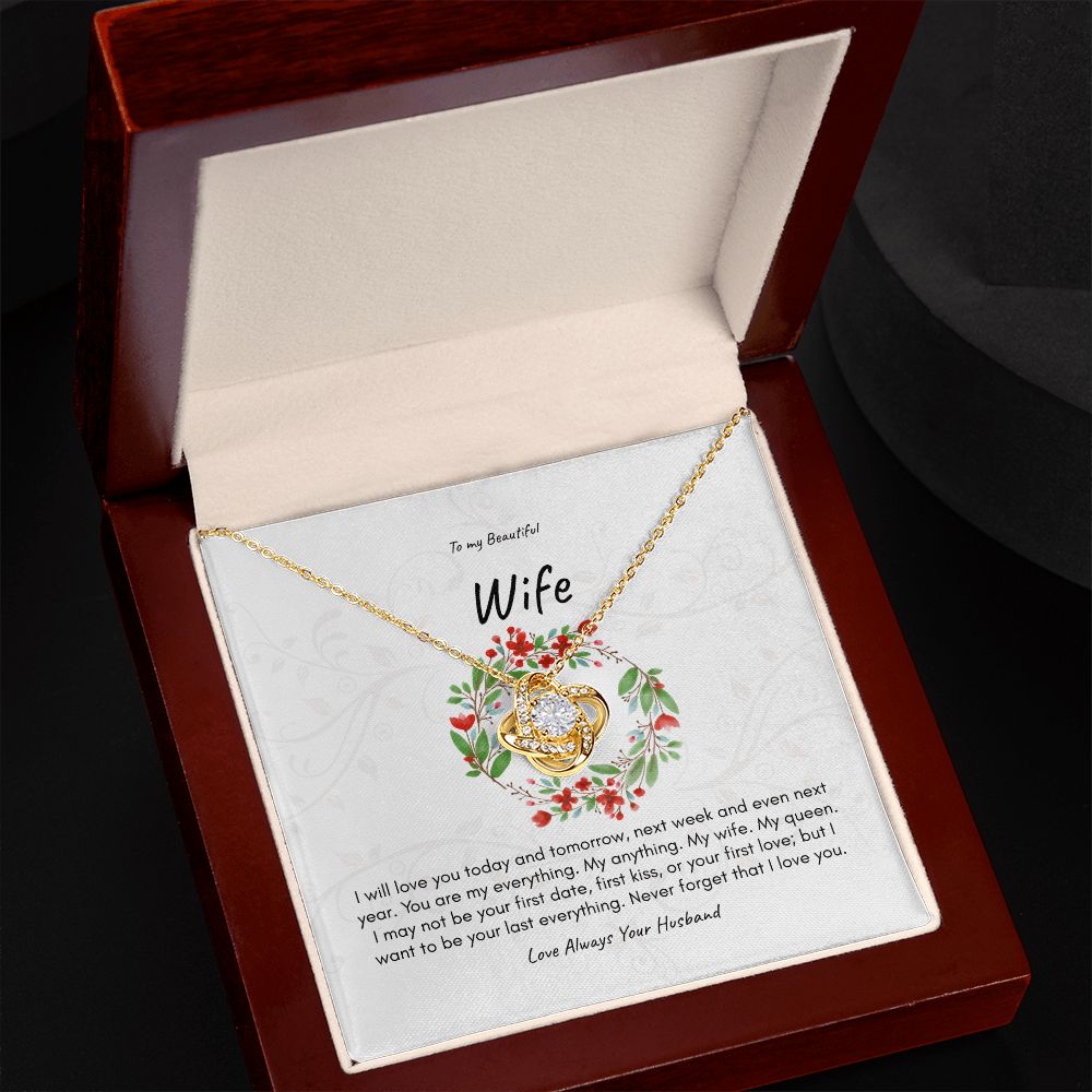 How I Love My Wife Necklace Gift | Love Knot