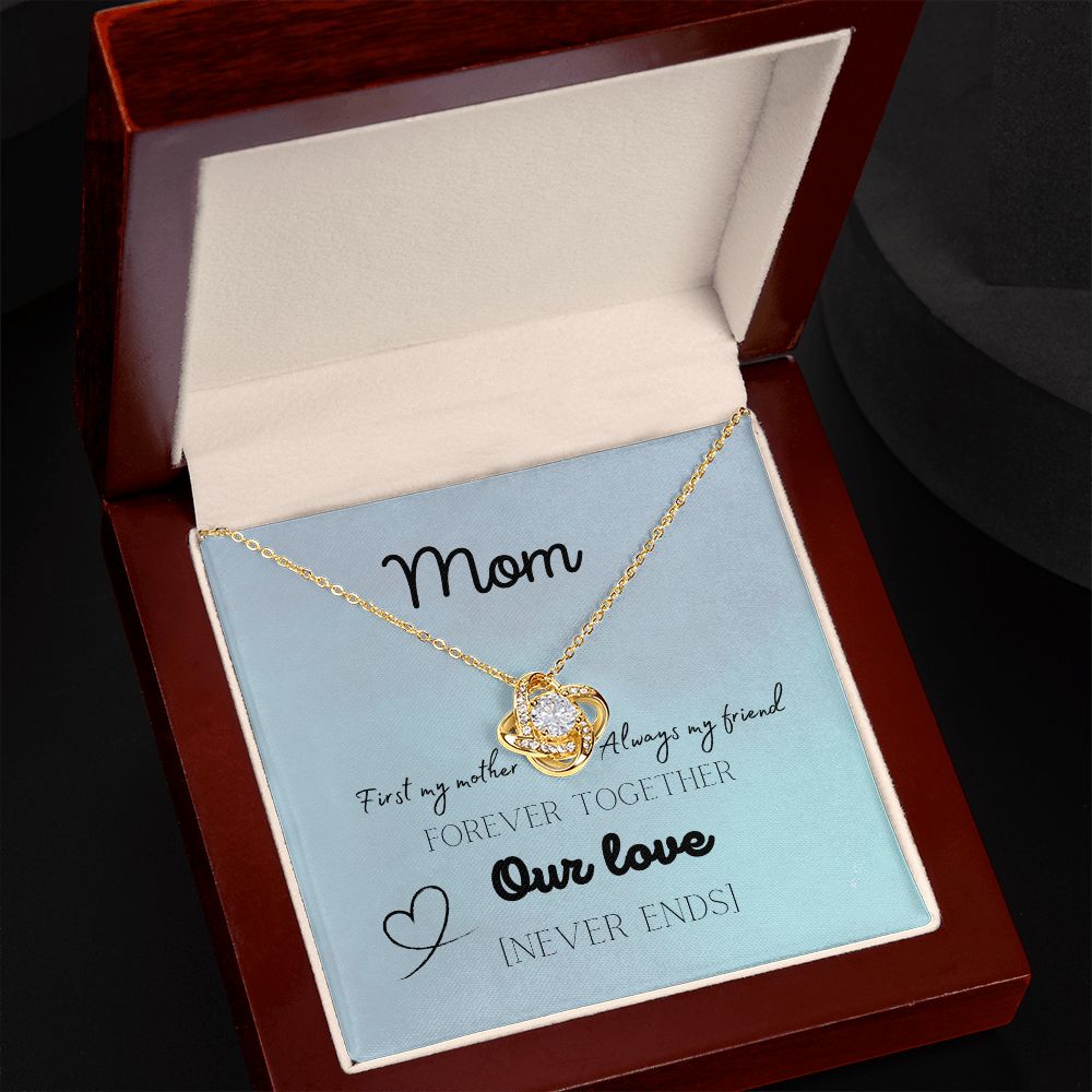 To My Mom Forever Our Love | Love Knot Necklace Gift