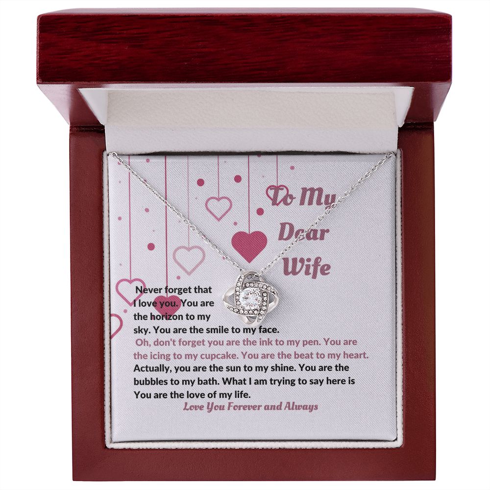 To My Dear Wife | My Love Necklace Gift