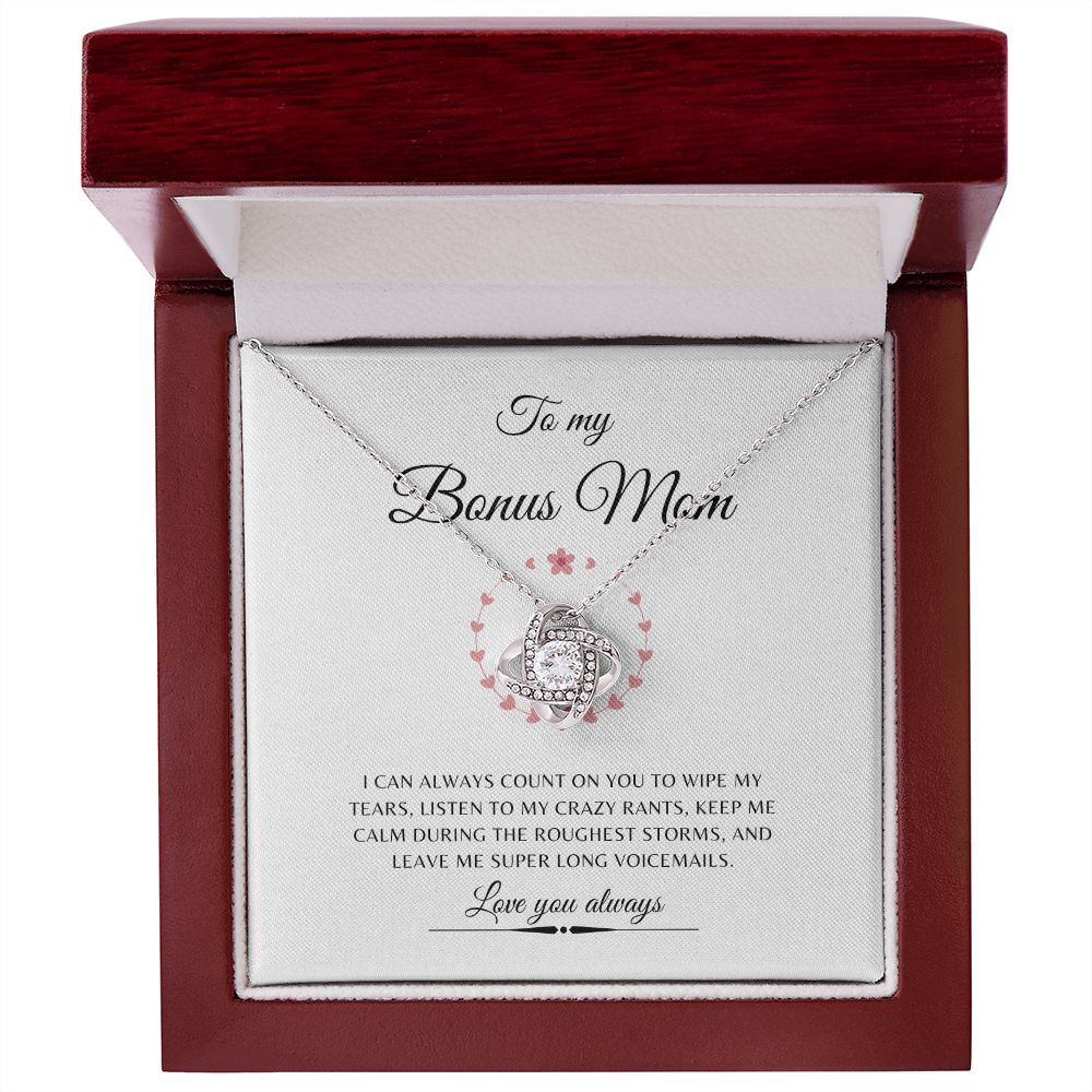 To My Bonus Mom Count On You Funny | Necklace Gift