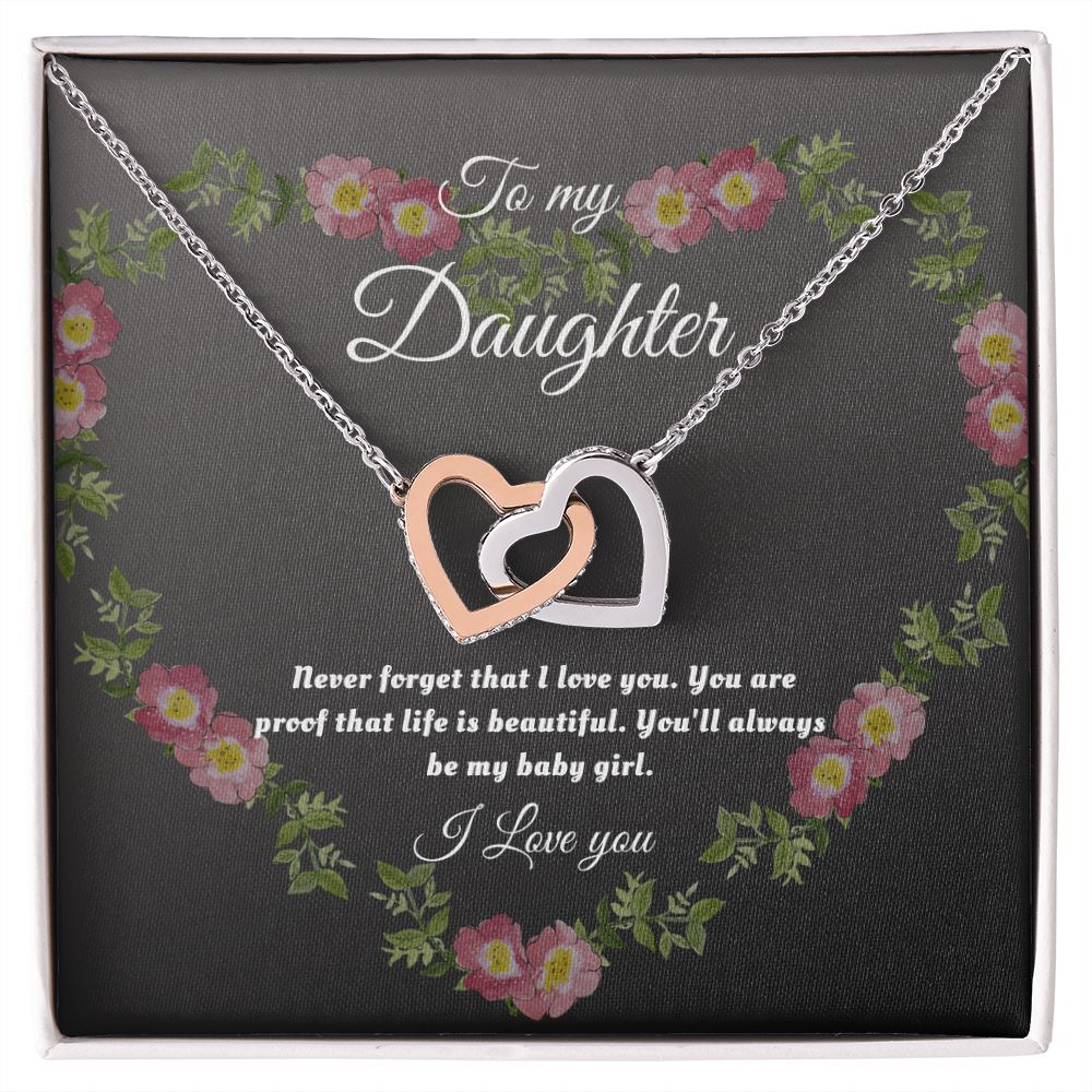 To My Daughter Beautiful Life | Necklace Gift