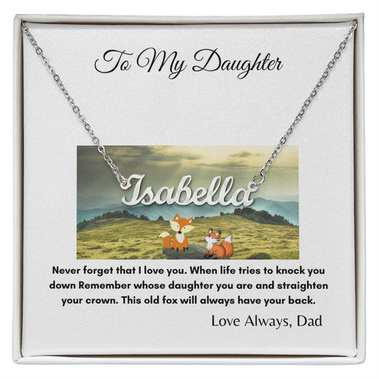 To My Daughter | This Old Fox | Custom Necklace Gift