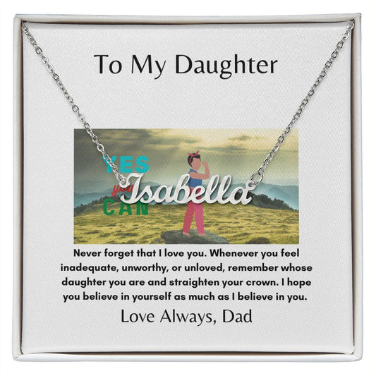 To My Daughter | Inner Strength | Custom Necklace Gift