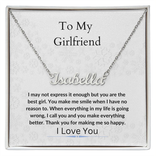 Personalize Name Chain To My Girlfriend
