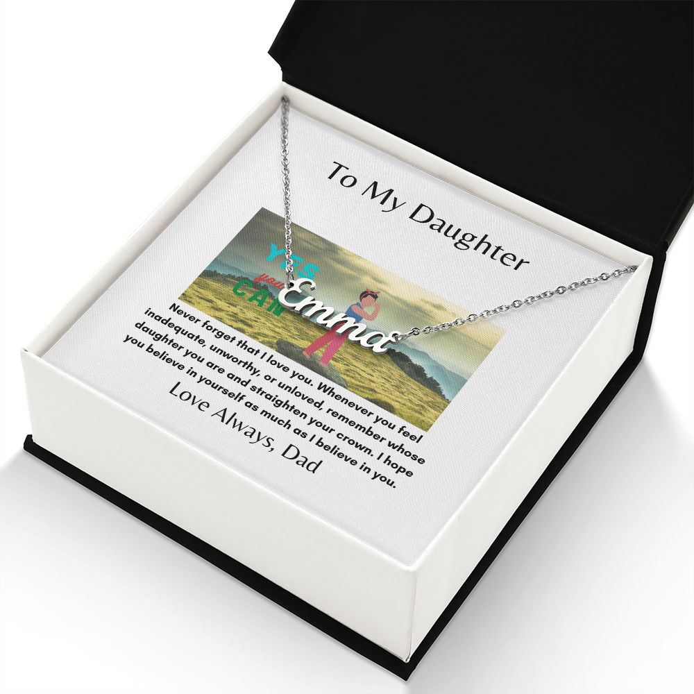 To My Daughter | Inner Strength | Custom Necklace Gift