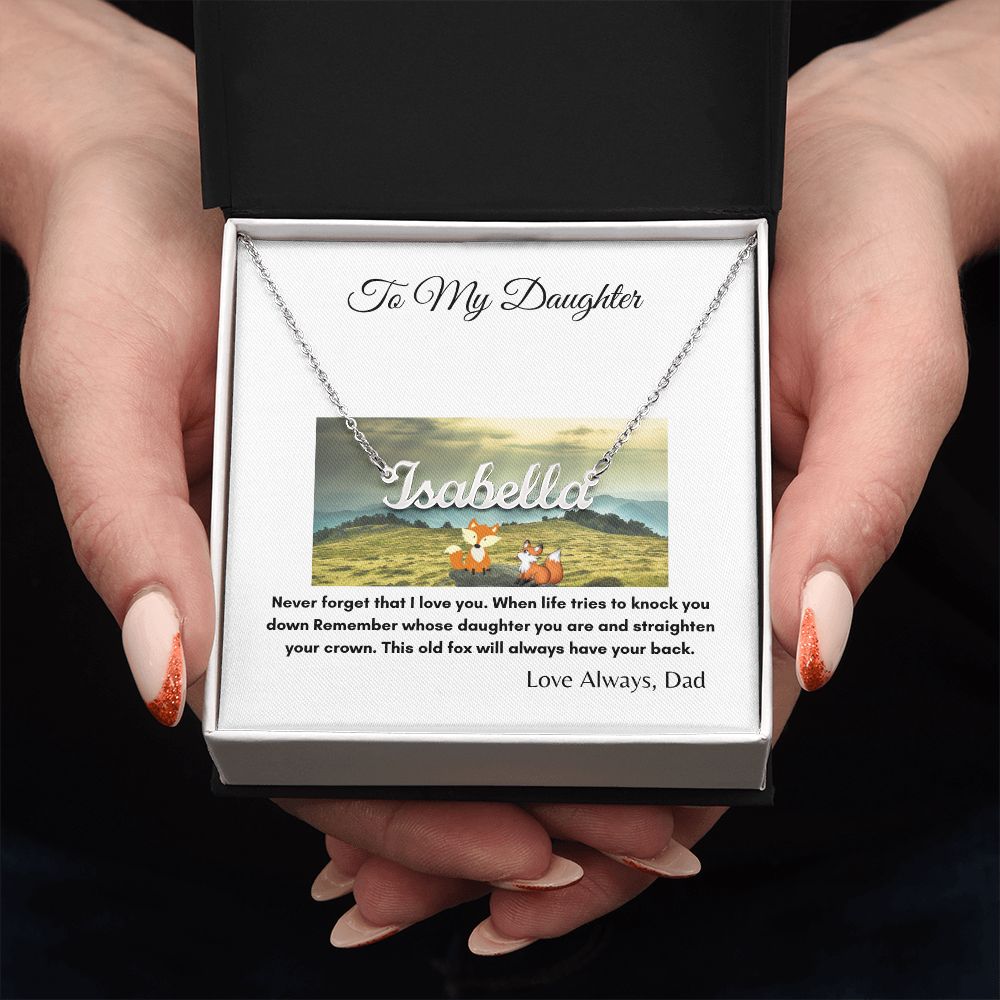 To My Daughter | This Old Fox | Custom Necklace Gift