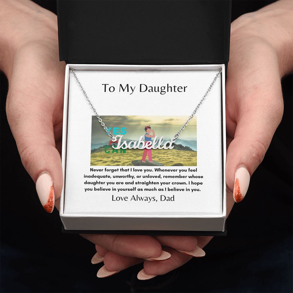 To My Daughter | Inner Strength | Custom Necklace Gift