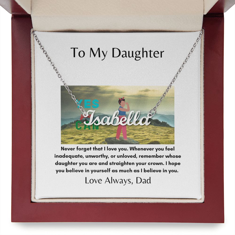 To My Daughter | Inner Strength | Custom Necklace Gift