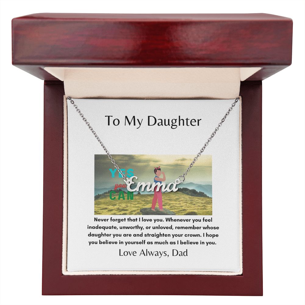 To My Daughter | Inner Strength | Custom Necklace Gift