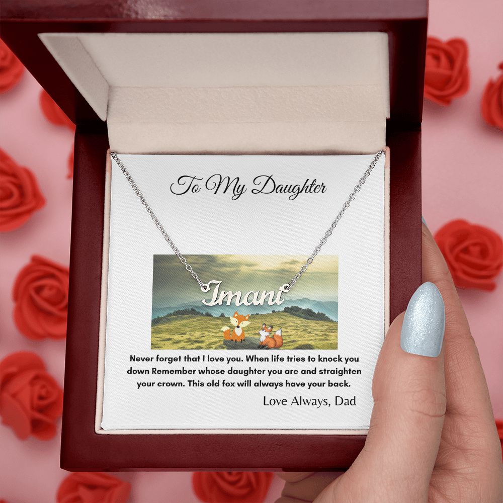 To My Daughter | This Old Fox | Custom Necklace Gift