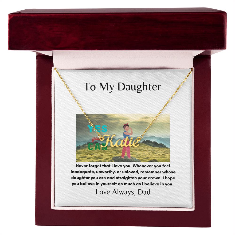 To My Daughter | Inner Strength | Custom Necklace Gift