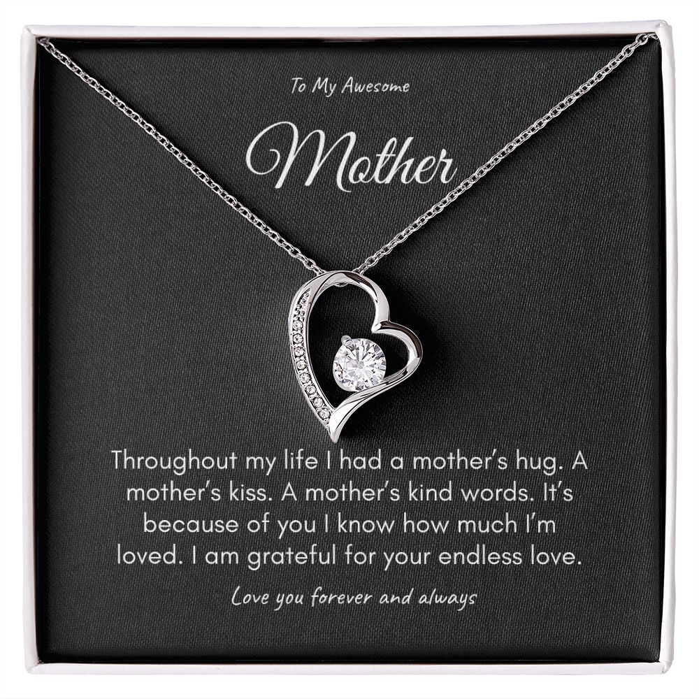 Mother on her Sweetest Day Gift with Gift Box