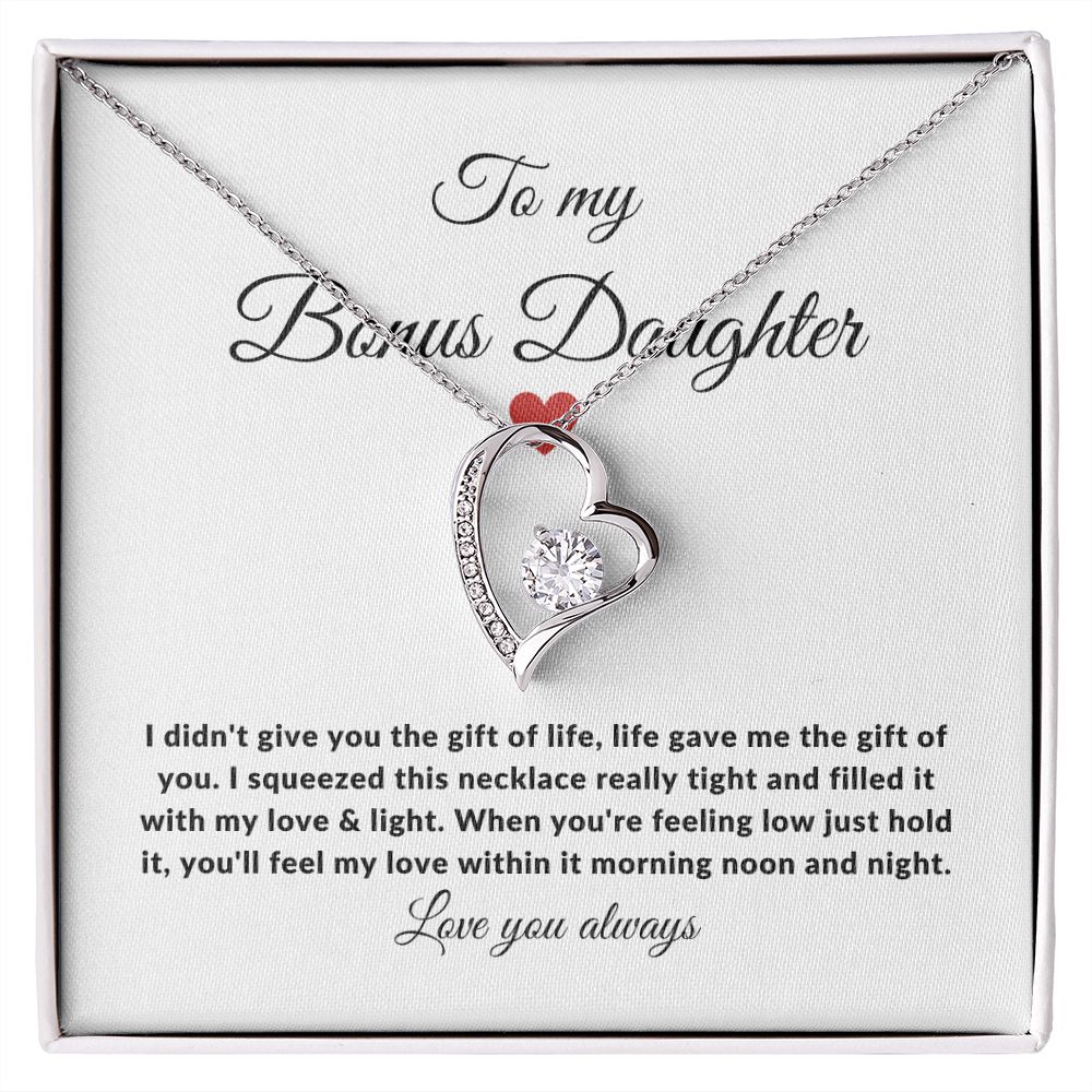 Bonus Daughter Love & Light | Forever Love Necklace Gift