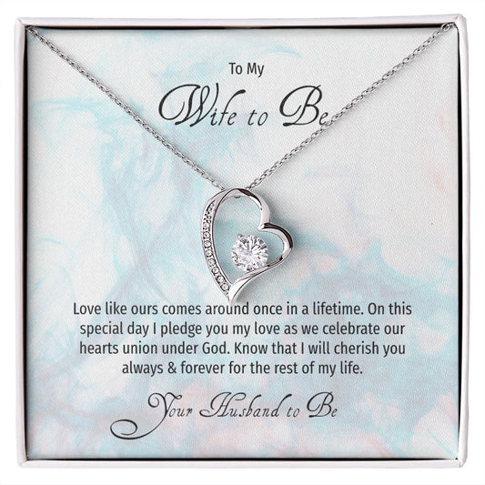 Wife to Be on her Sweetest Day Wedding Day Gift with Gift Box