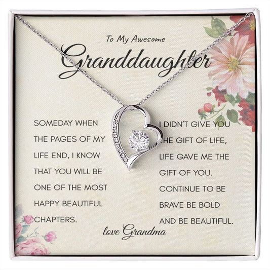 Happy Bold Granddaughter | Forever Love Gift