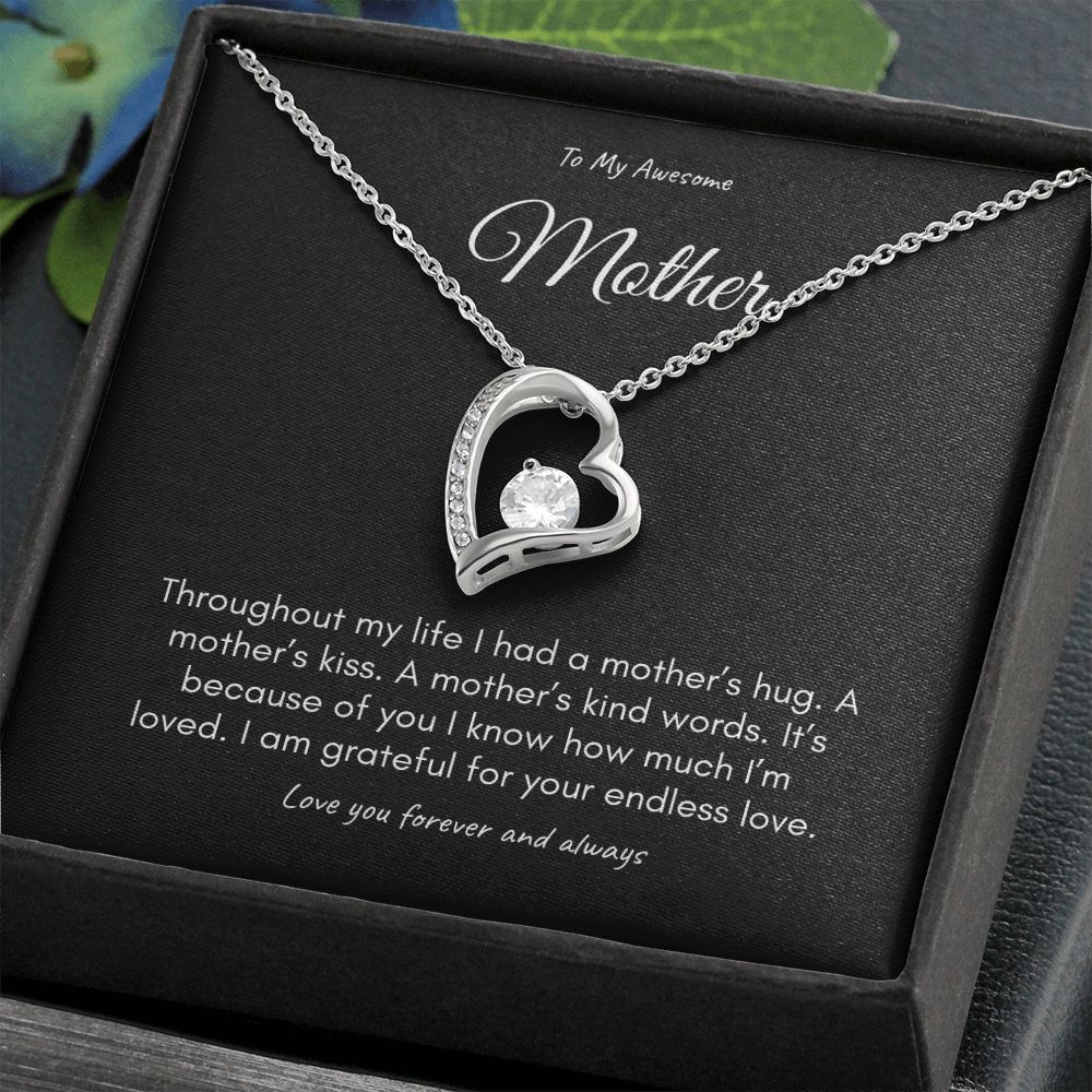 Mother on her Sweetest Day Gift with Gift Box