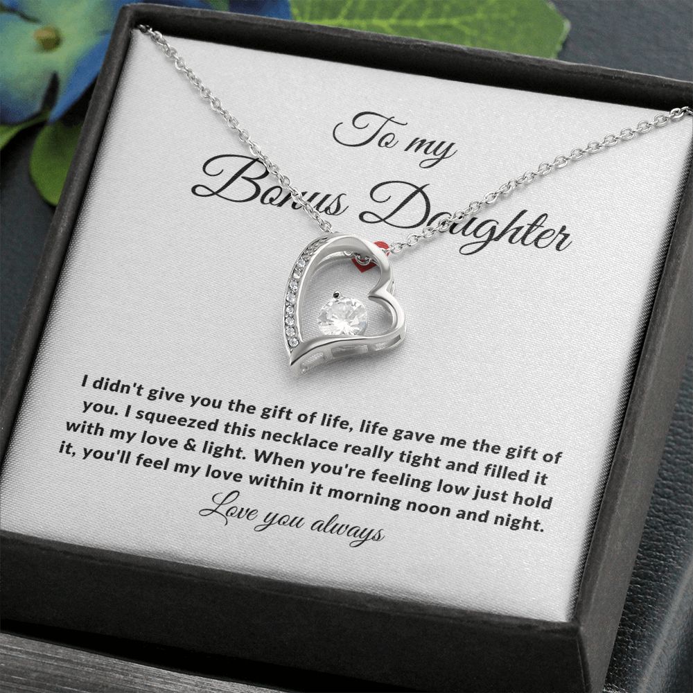 Bonus Daughter Love & Light | Forever Love Necklace Gift