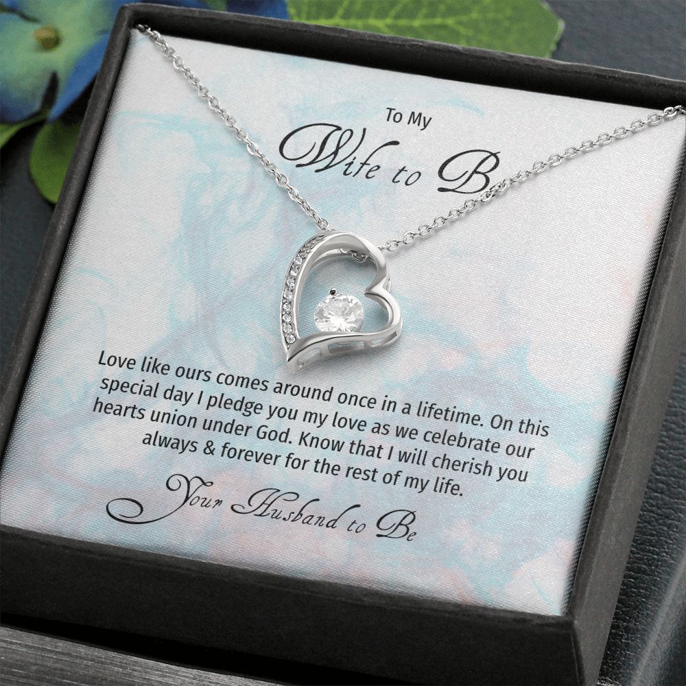 Wife to Be on her Sweetest Day Wedding Day Gift with Gift Box
