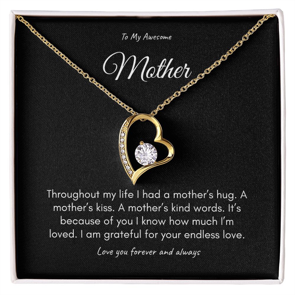 Mother on her Sweetest Day Gift with Gift Box