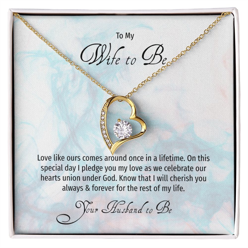 Wife to Be on her Sweetest Day Wedding Day Gift with Gift Box