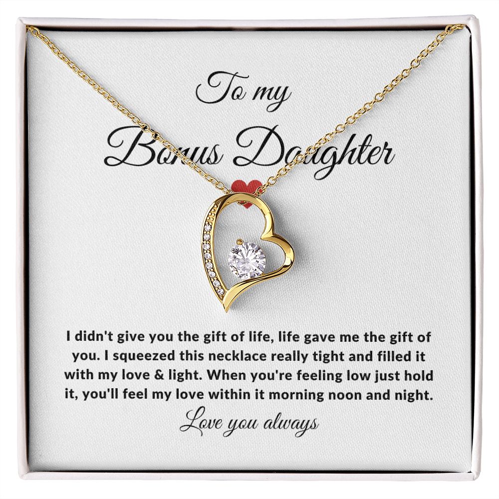 Bonus Daughter Love & Light | Forever Love Necklace Gift