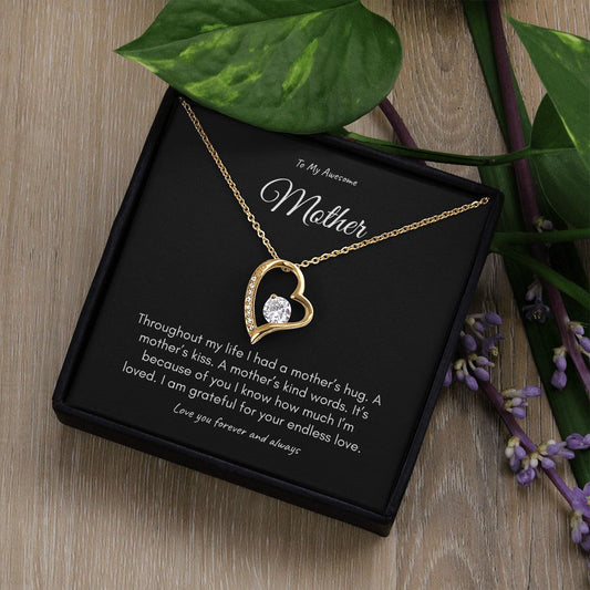 Mother on her Sweetest Day Gift with Gift Box