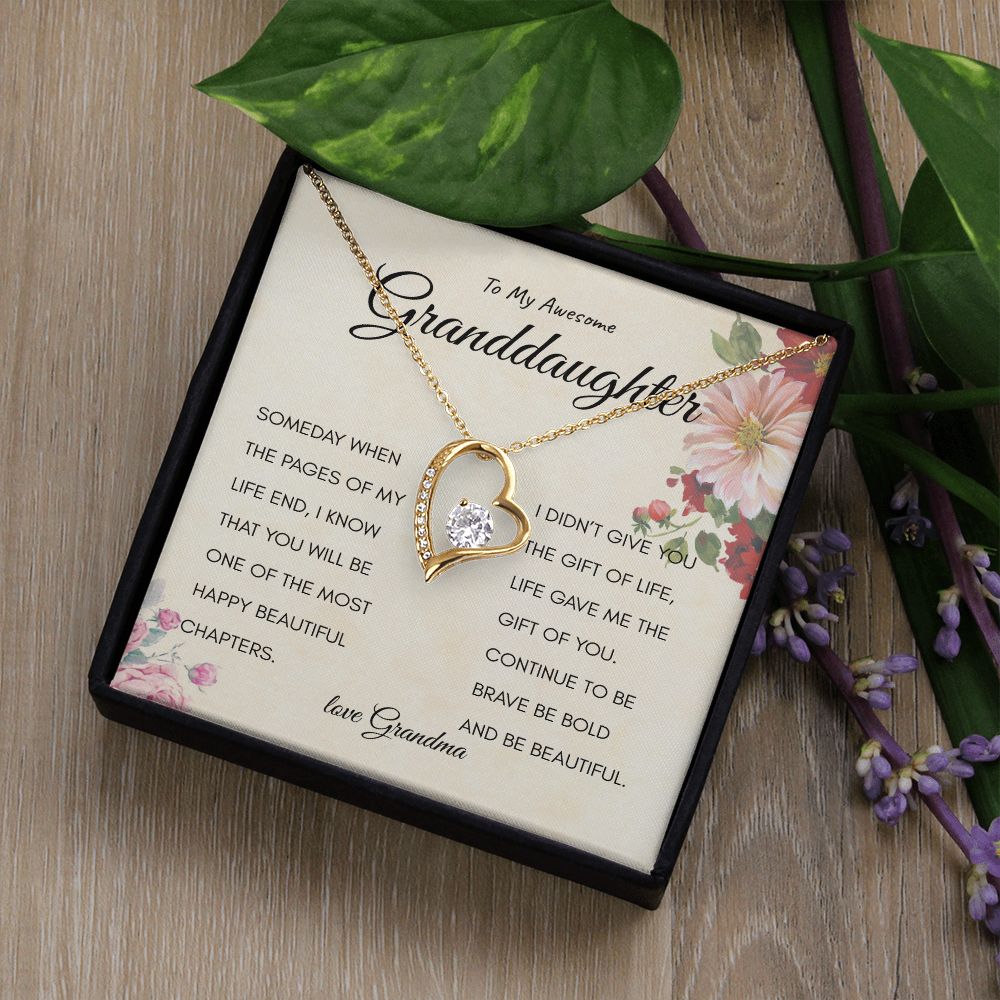 Happy Bold Granddaughter | Forever Love Gift