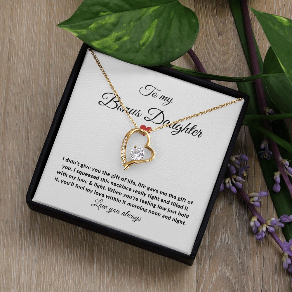 Bonus Daughter Love & Light | Forever Love Necklace Gift