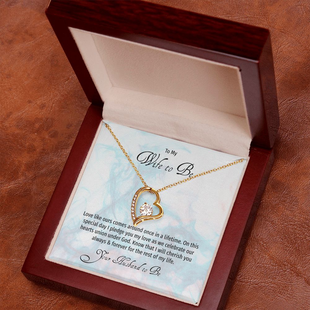 Wife to Be on her Sweetest Day Wedding Day Gift with Gift Box