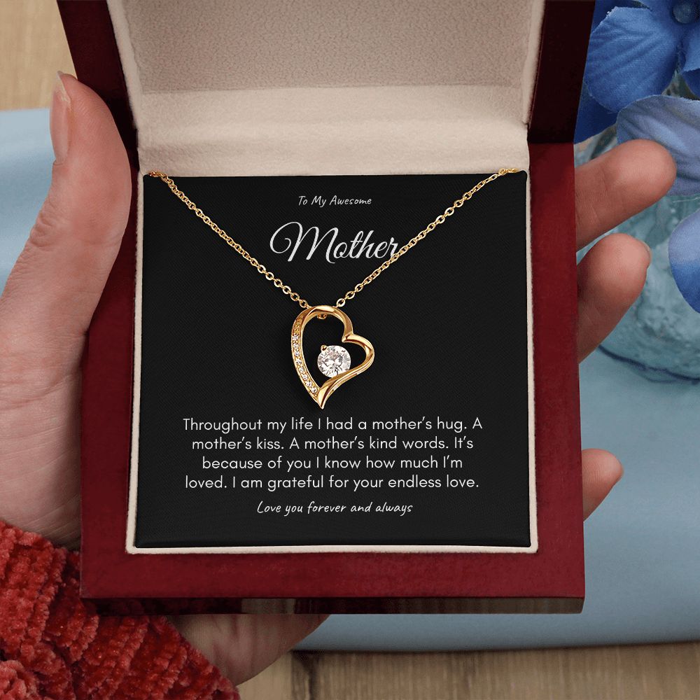 Mother on her Sweetest Day Gift with Gift Box