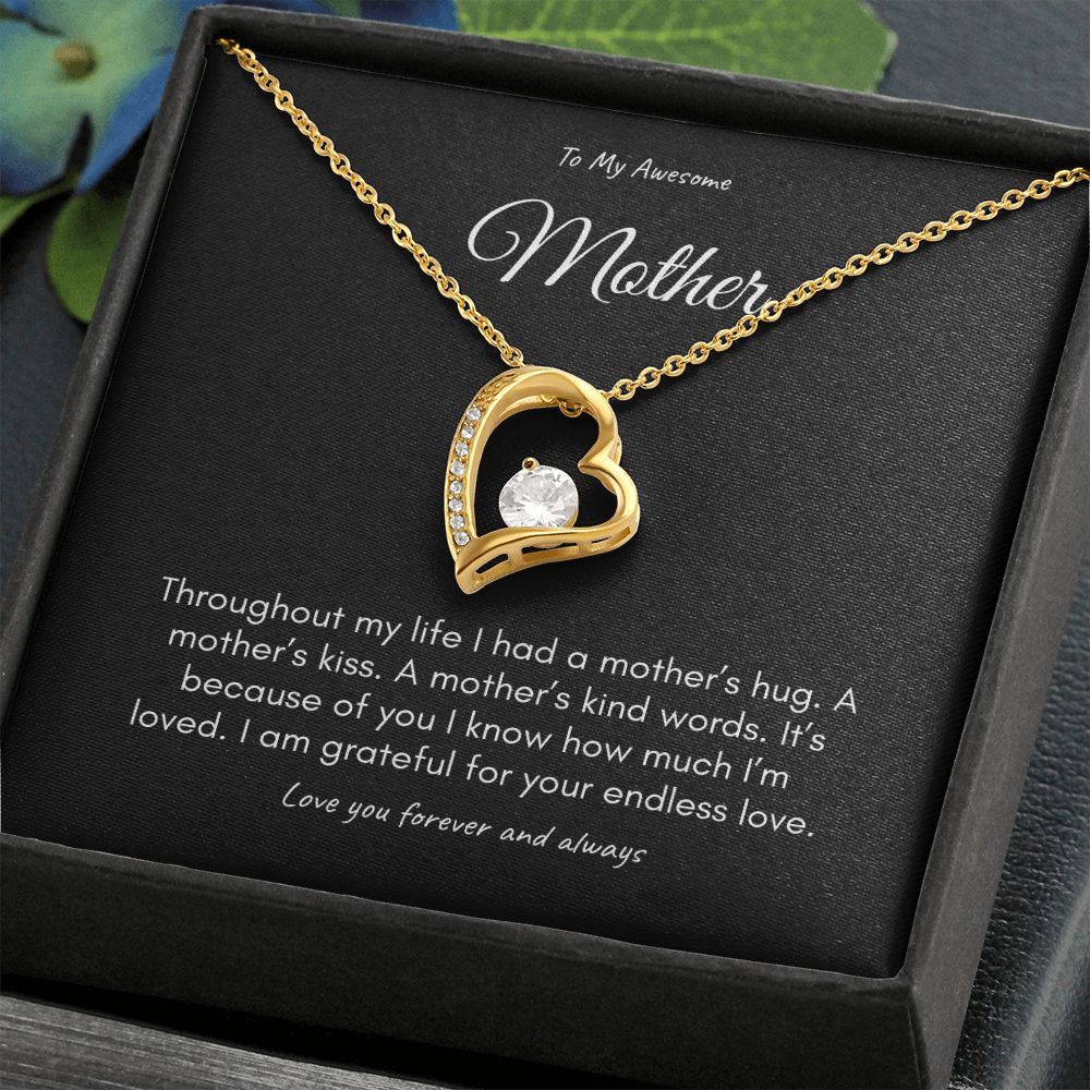 Mother on her Sweetest Day Gift with Gift Box