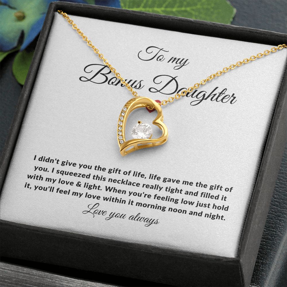 Bonus Daughter Love & Light | Forever Love Necklace Gift