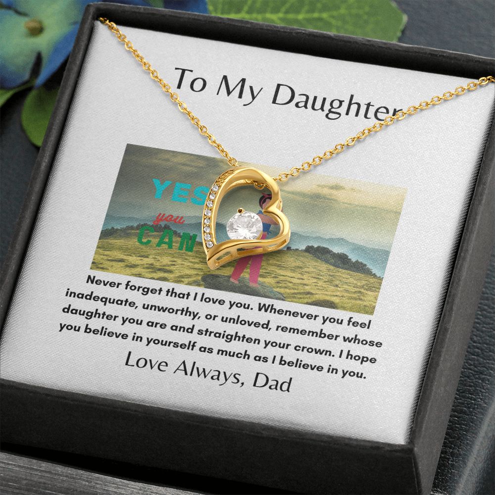 To My Daughter | Inner Strength | Forever Love Necklace
