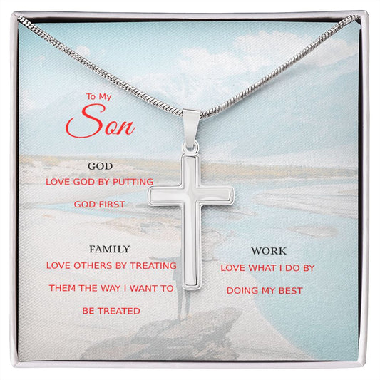 Son Be Faithful Cross Gift with Gift Box